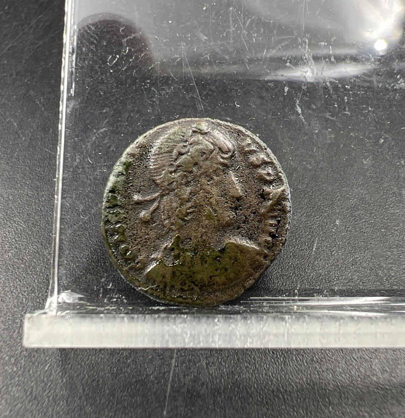 Ancient Roman Bronze Coin Circulated condition uncleaned - SKU #BAF1124BAF
