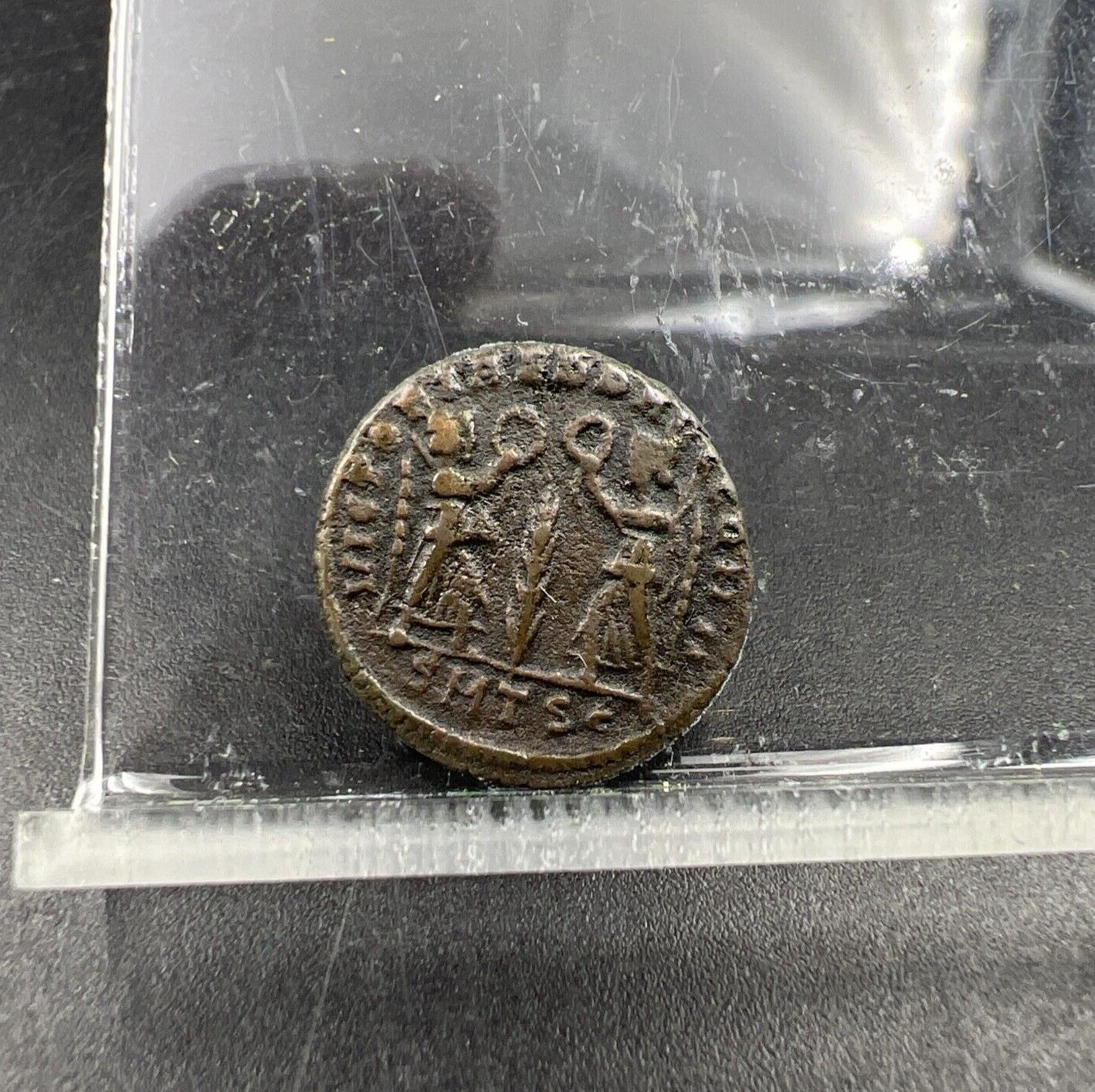 Ancient Roman Bronze Coin Circulated condition uncleaned - SKU #BAF1124BAF