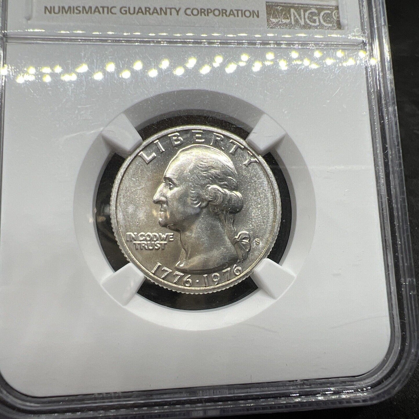 1976 S 25c Washington 40% Silver Quarter MS67 NGC Bicentennial GEM BU