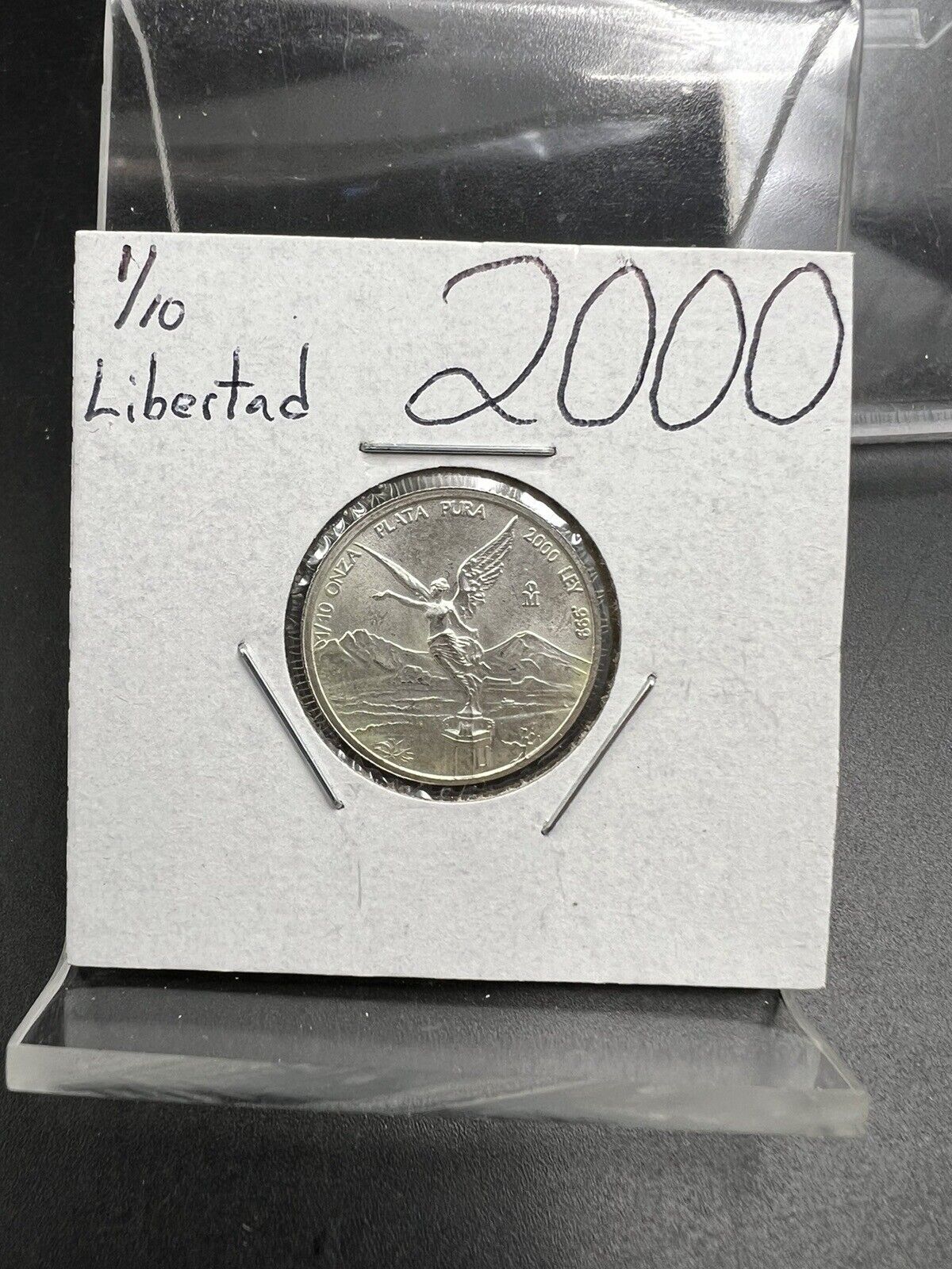 2000 Mexico Libertad 1/10 ounce Silver Coin Pure Plata Pura Silver .999 #1/10GA