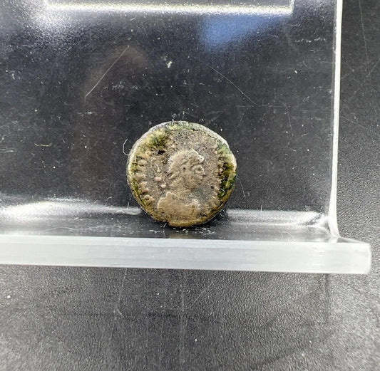 Ancient Roman Bronze Coin AE 4 Sol Reverse c. 313 - 498 AD VG Circ #SKUCB12124