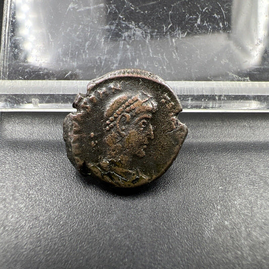 Constantius II 337-361 AE Follis Ancient Rome Roman Coin Binummis VF Circ #107AE