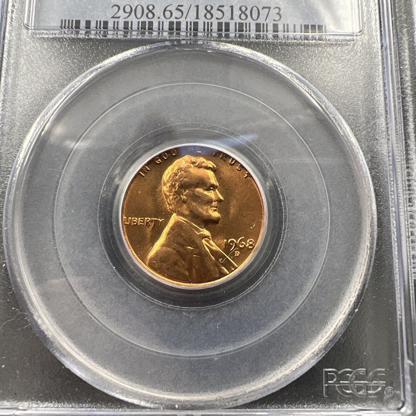 1968 D 1c Lincoln Memorial Cent MS65 PCGS Gem BU UNC