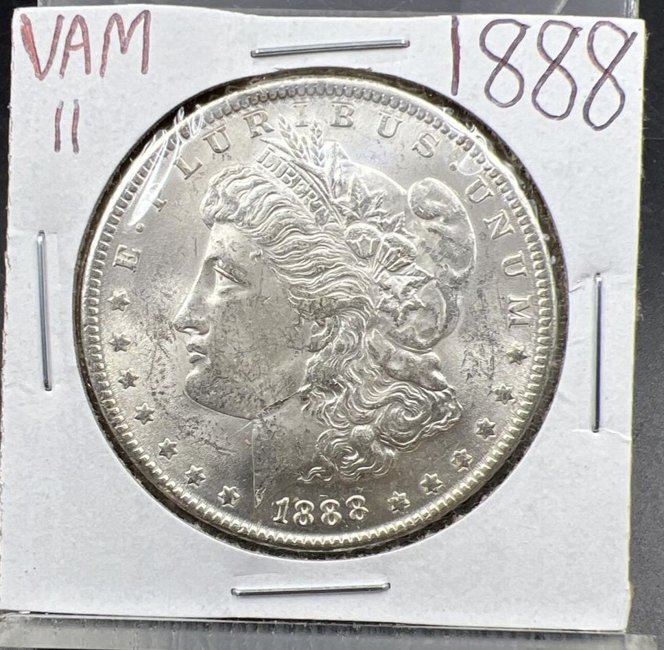 1888 P Morgan Silver Dollar Coin Vam 11 DDO Double Die Variety Choice BU UNC