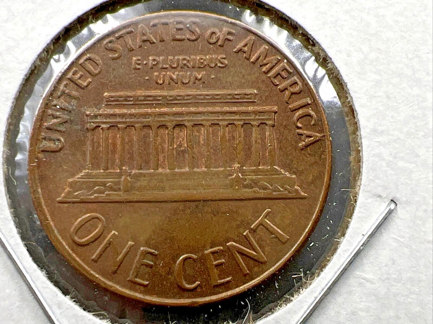 1969 D 1c Lincoln Cent Missing Designer Initials Reverse Error Variety FS-901 XF