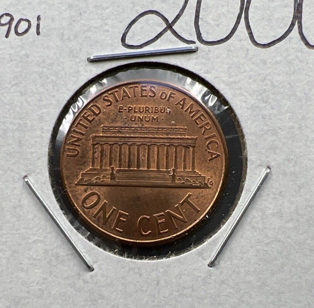 2000 1c Lincoln Memorial One Cent Penny Wide AM Variety CH AU FS-901 #B
