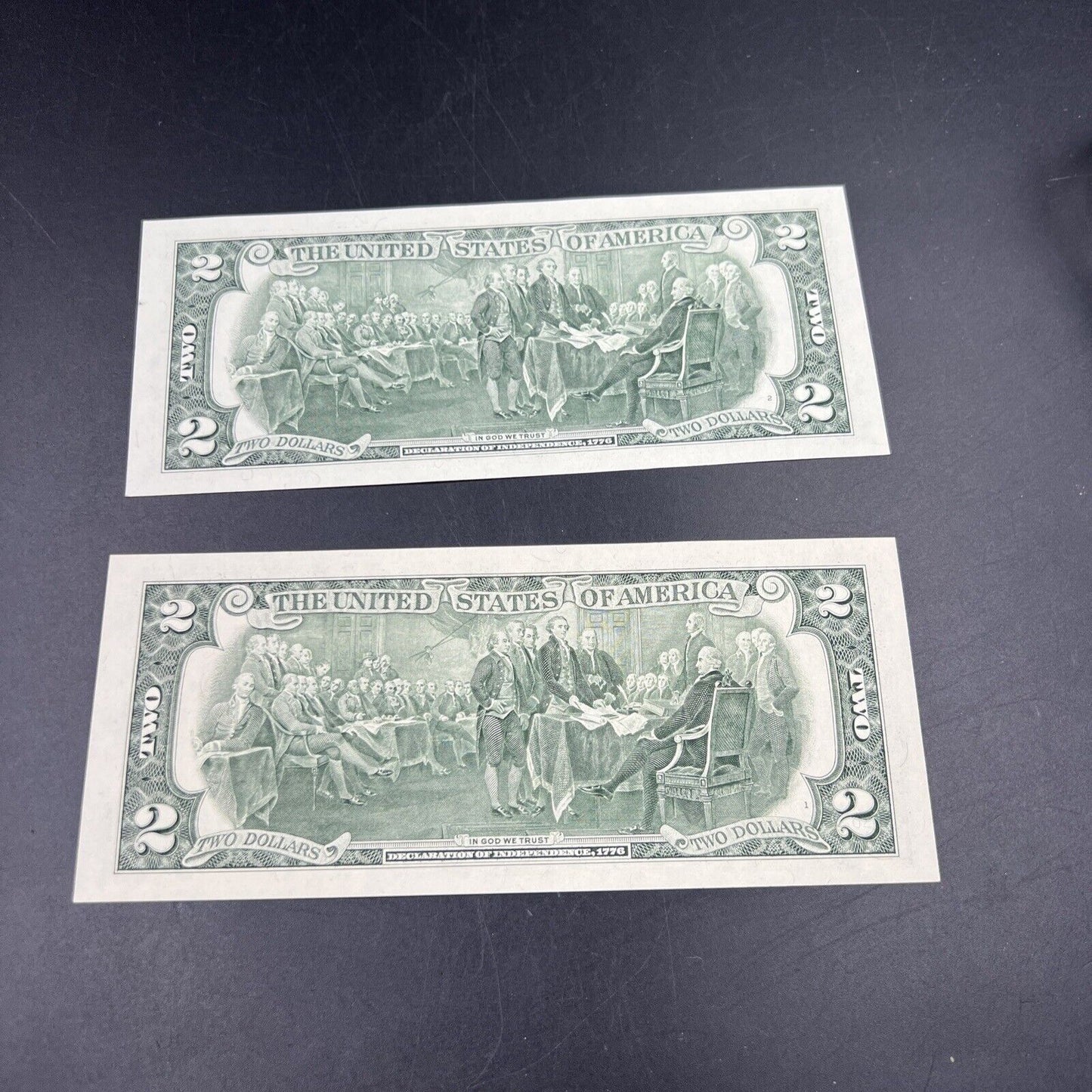 2 Consecutive 1995 $2 Two Dollar FRN Federal Reserve Notes Choice UNC #273