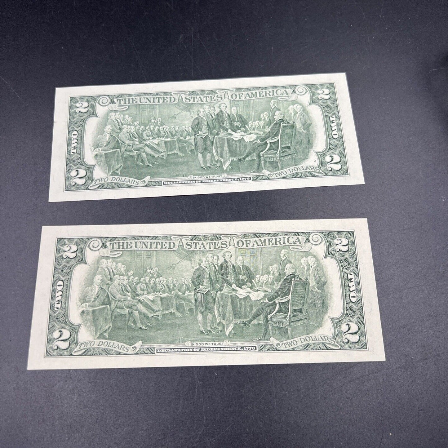 2 Consecutive 1995 $2 Two Dollar FRN Federal Reserve Notes Choice UNC #273