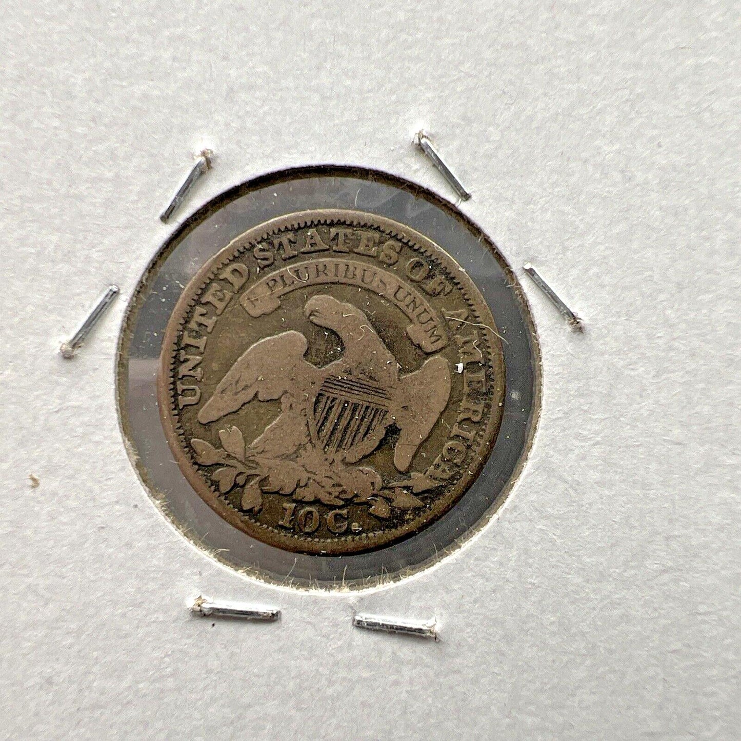 1834 10c Bust Silver Dime Coin Choice G Good Circ