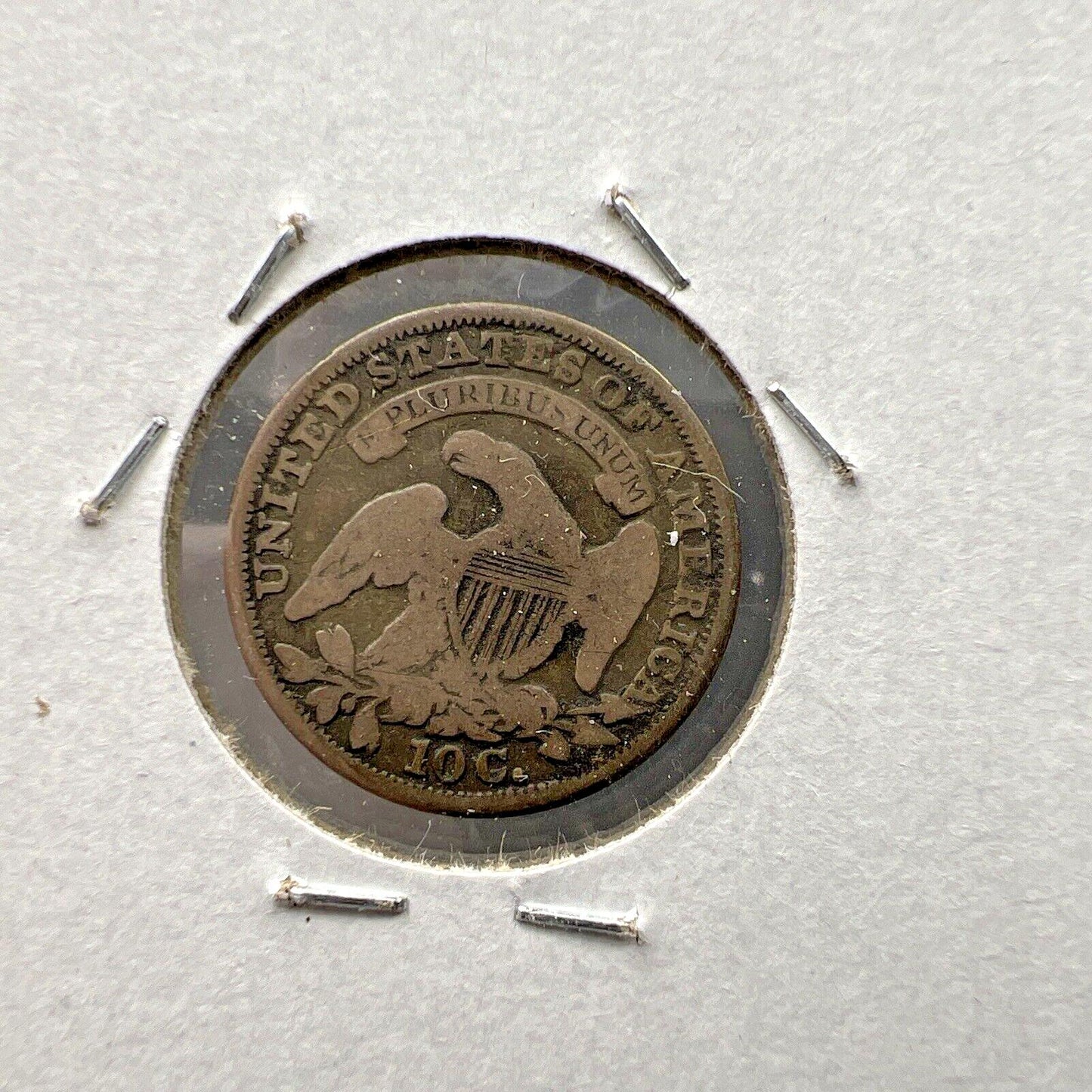 1834 10c Bust Silver Dime Coin Choice G Good Circ