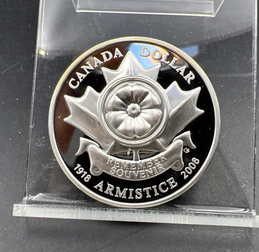 2008 Canada Ultra High Relief Proof Silver Coin Ottawa Mint Remember Souvenir