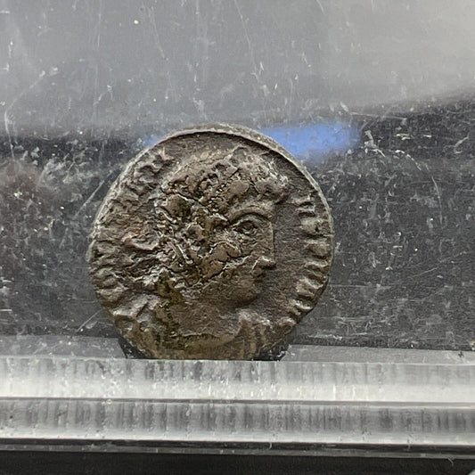 Constantius I Magnus AE 4 Ancient Roman Bronze Coin c. 336 - 337 AD w/ Cudd VG/F