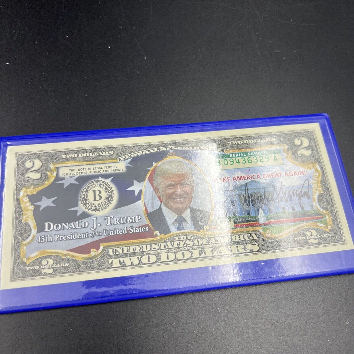 DONALD TRUMP 45th President of United States Official Legal Tender US $2 Bill #A