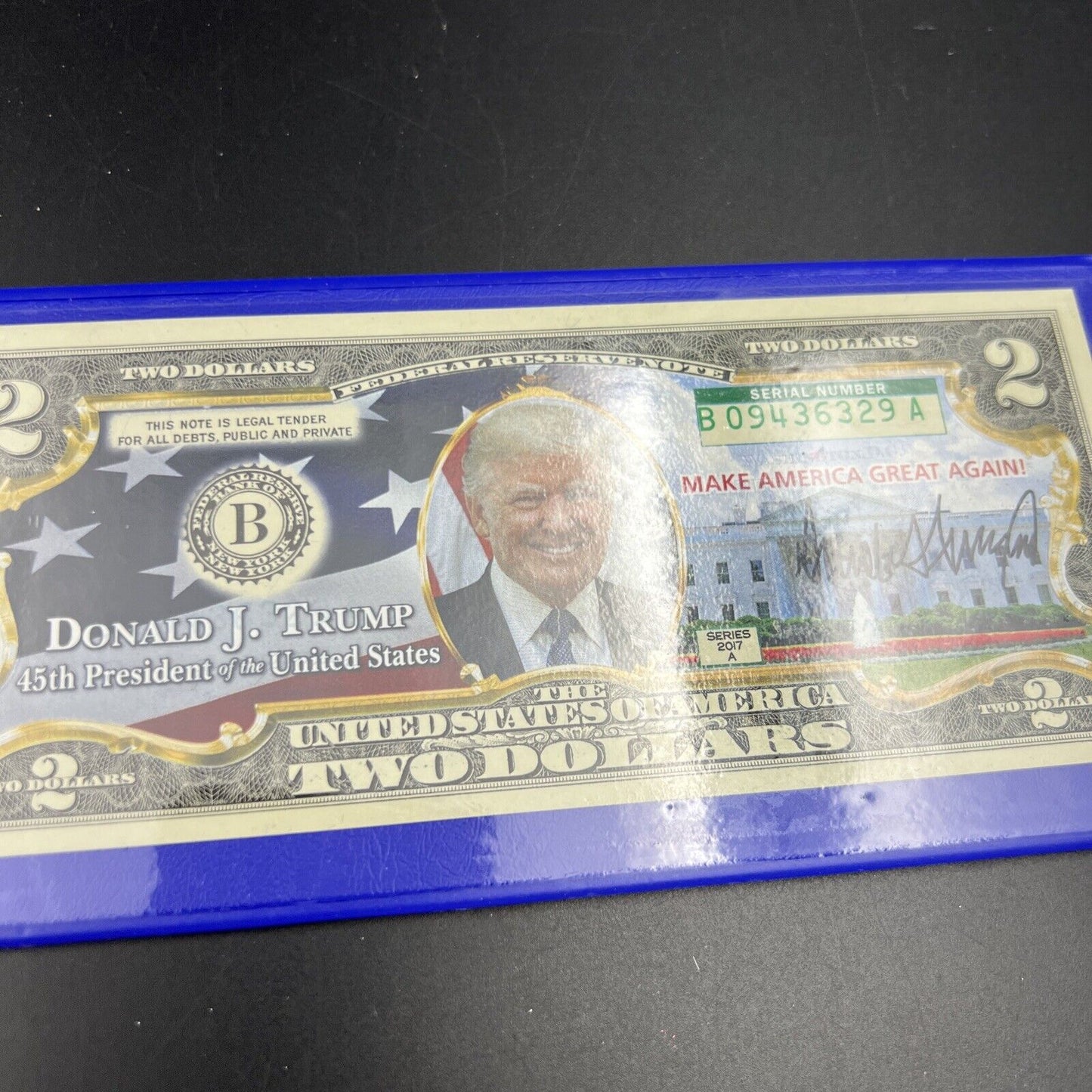 DONALD TRUMP 45th President of United States Official Legal Tender US $2 Bill #A